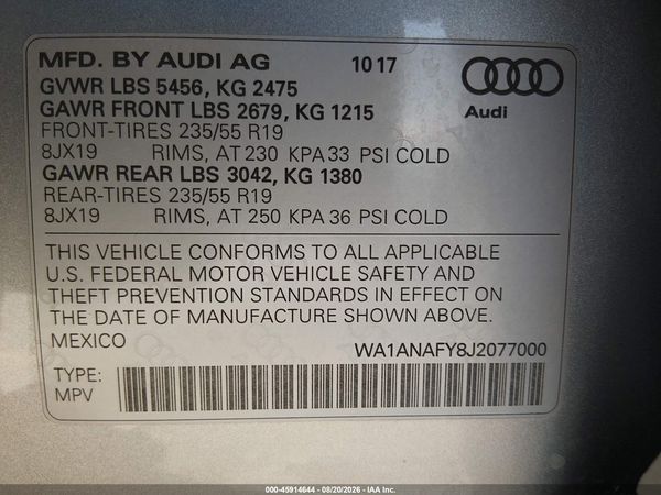 2018 AUDI Q5