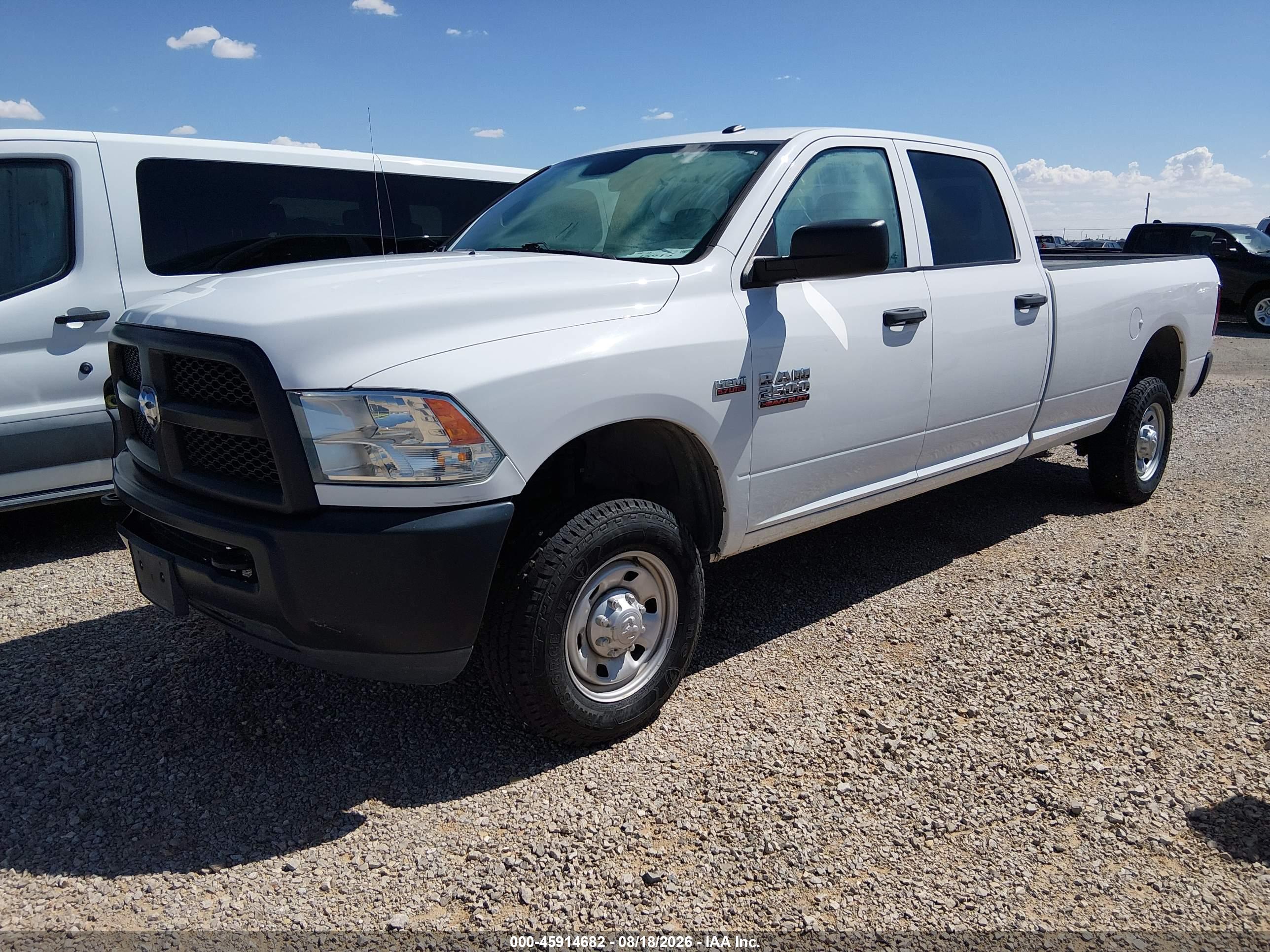 2018 RAM 2500 TRADESMAN  4X4 8' BOX — I2