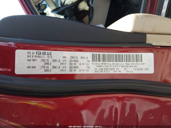 2015 DODGE DURANGO LIMITED