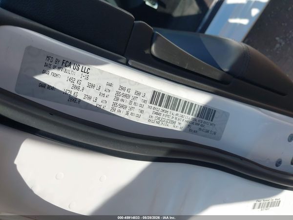 2016 JEEP GRAND CHEROKEE HIGH ALTITUDE — I9