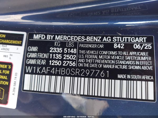 2025 MERCEDES-BENZ C 300 C300 4MATIC