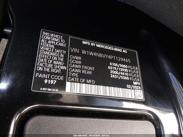 2023 MERCEDES-BENZ SPRINTER 2500