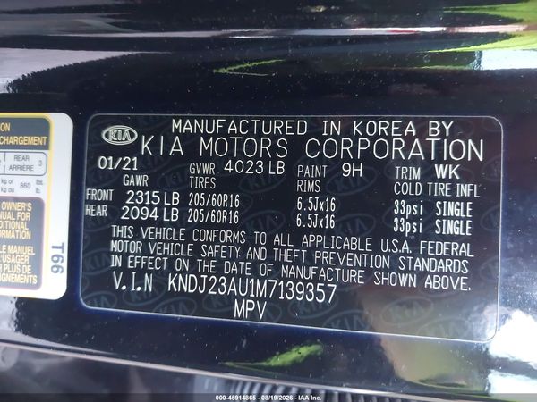 2021 KIA SOUL LX