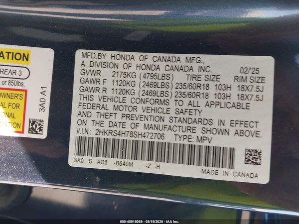 2025 HONDA CR-V EX-L AWD
