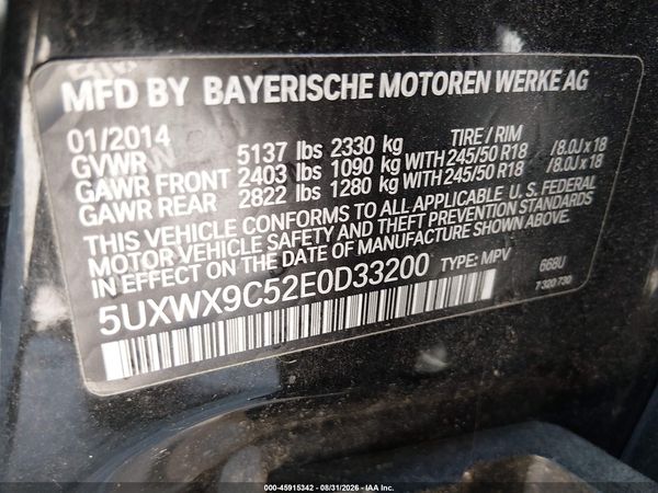 2014 BMW X3 XDRIVE28I