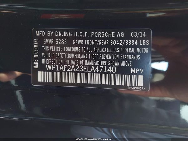 2014 PORSCHE CAYENNE