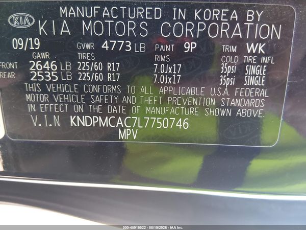 2020 KIA SPORTAGE LX