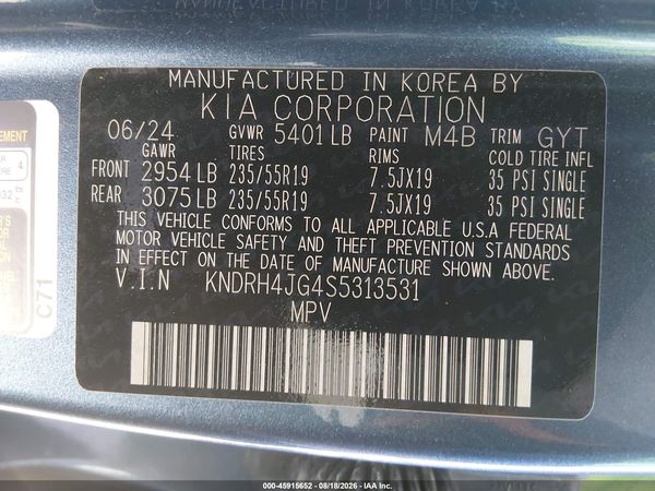 2025 KIA SORENTO HYBRID EX