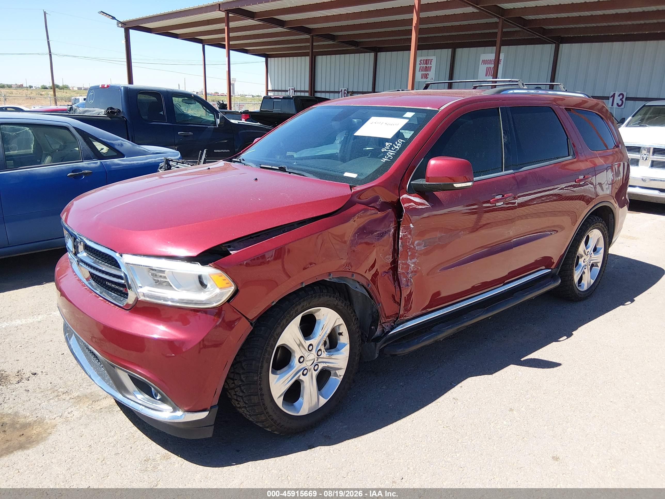 2014 DODGE DURANGO LIMITED — I2