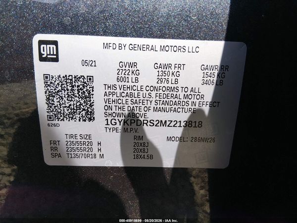 2021 CADILLAC XT6 AWD PREMIUM LUXURY