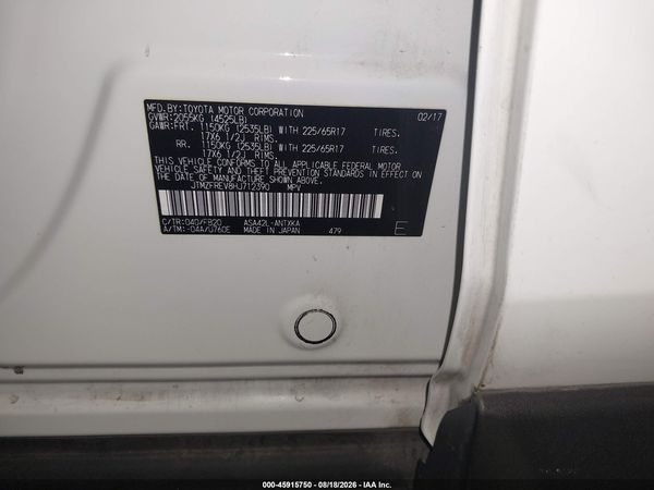 2017 TOYOTA RAV4 LE
