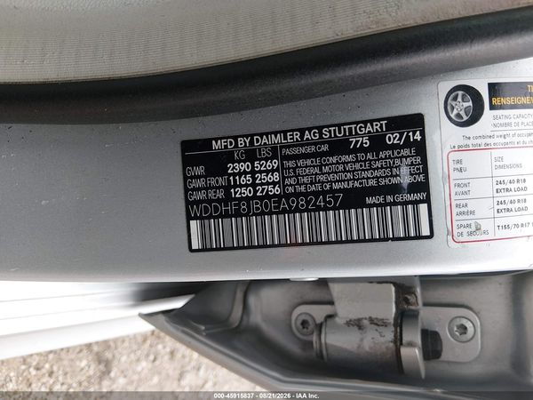 2014 MERCEDES-BENZ E 350 4MATIC — I9