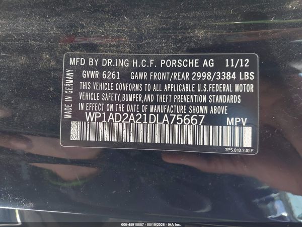 2013 PORSCHE CAYENNE GTS