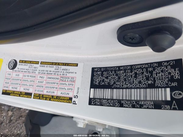 2021 LEXUS UX 200 200 Base