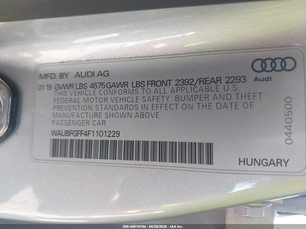2015 AUDI A3 2.0T PREMIUM