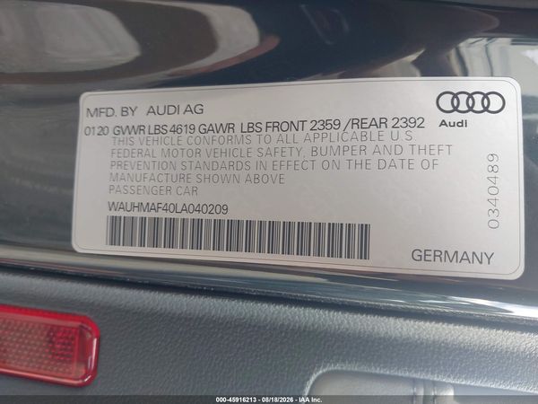 2020 AUDI A4