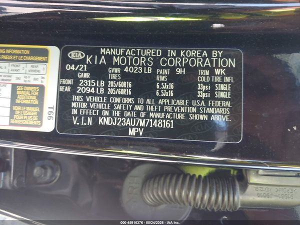 2021 KIA SOUL LX — I9