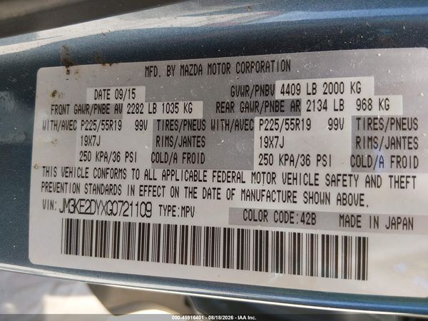 2016 MAZDA CX-5 GRAND TOURING