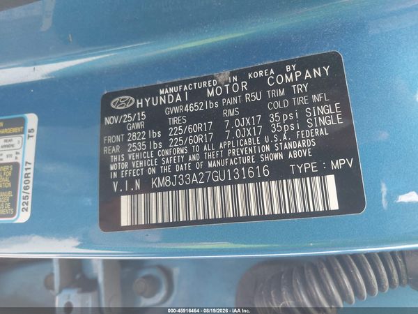2016 HYUNDAI TUCSON ECO