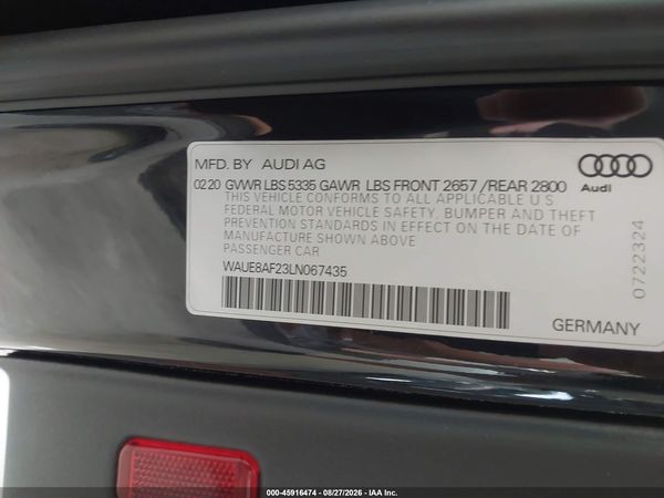 2020 AUDI A6 — I9