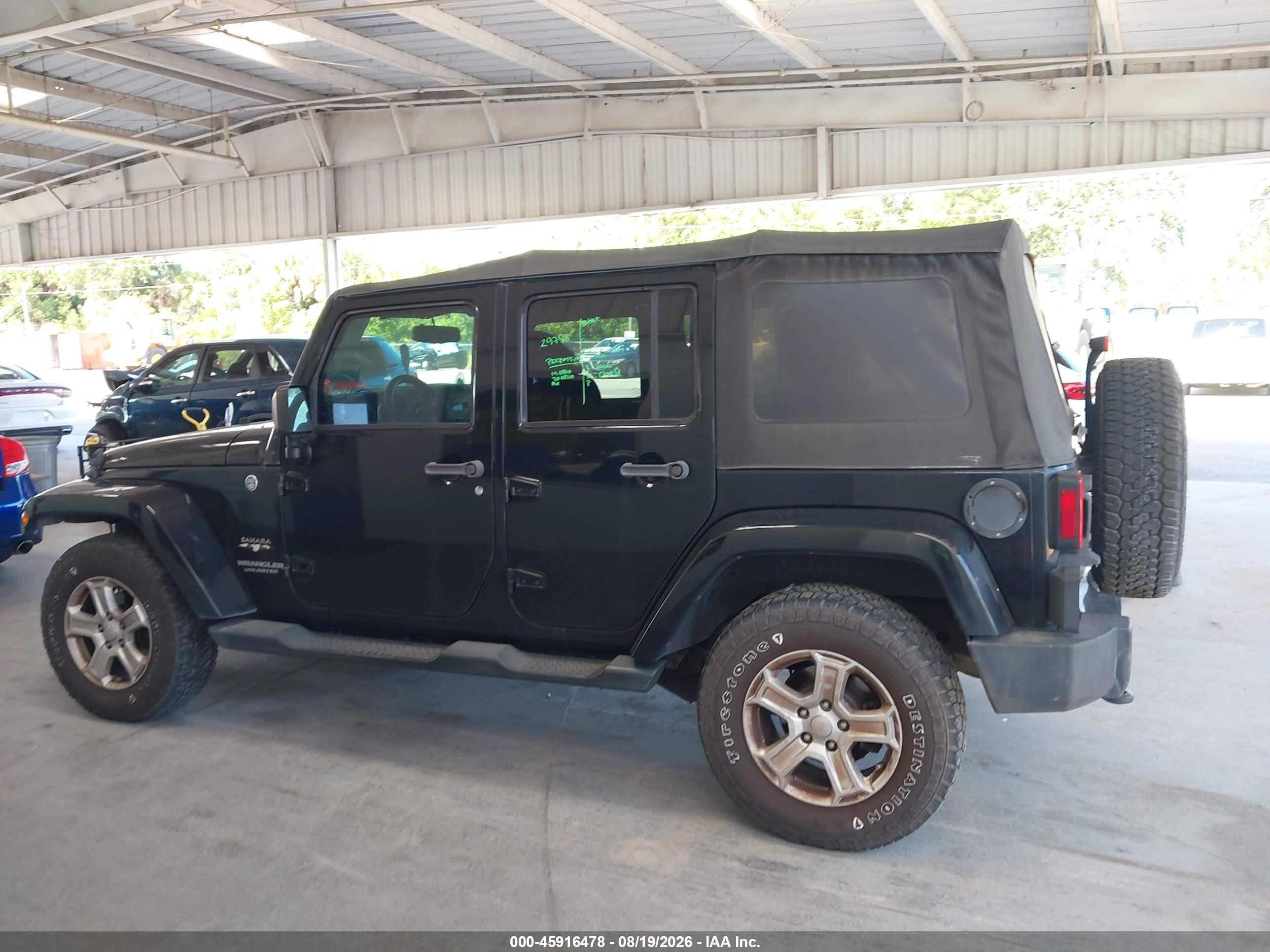 2016 JEEP WRANGLER UNLIMITED SAHARA