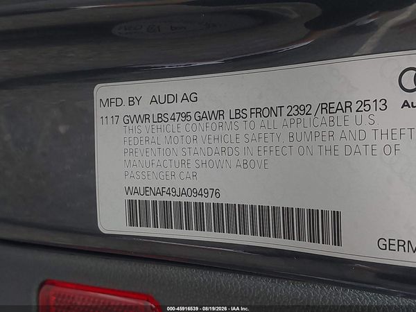 2018 AUDI A4