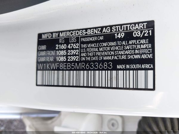 2021 MERCEDES-BENZ C 300 4MATIC