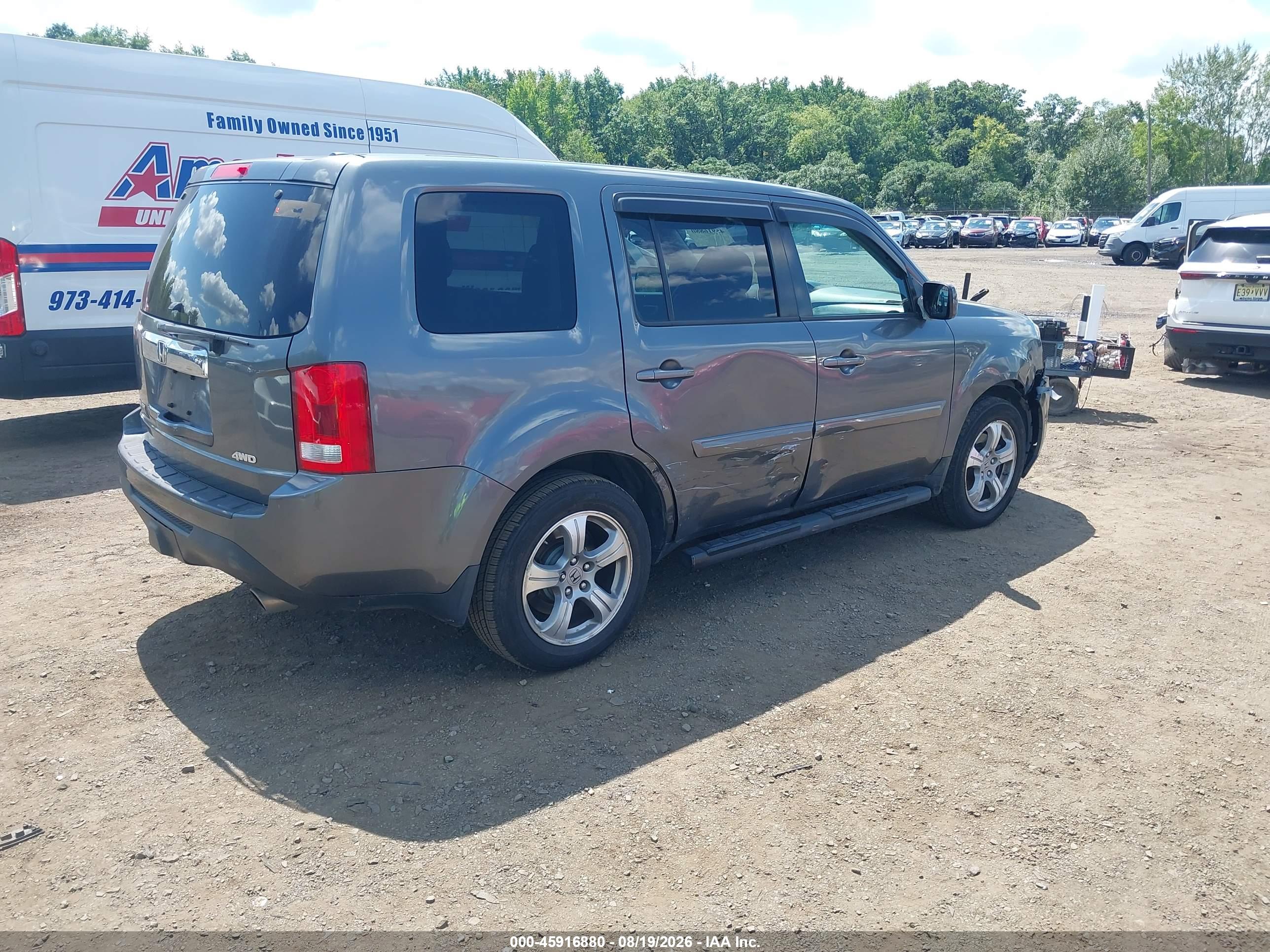 2012 HONDA PILOT EX-L — I4