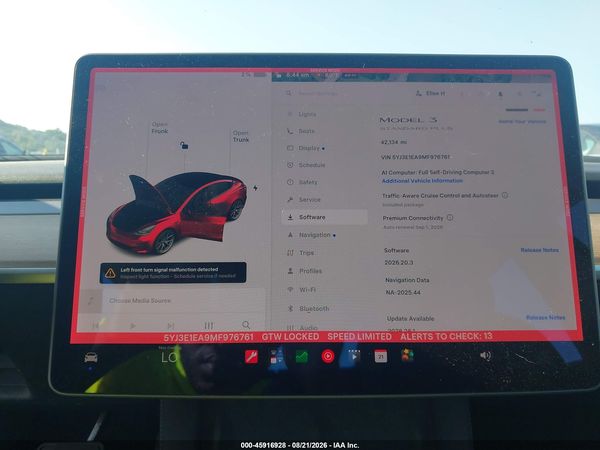 2021 TESLA MODEL 3