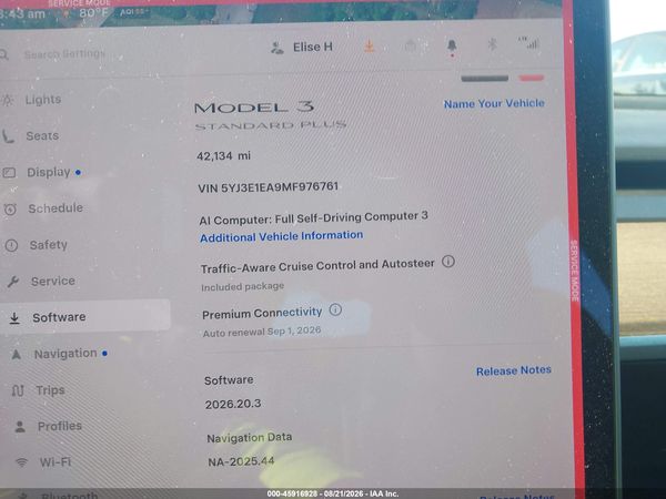 2021 TESLA MODEL 3