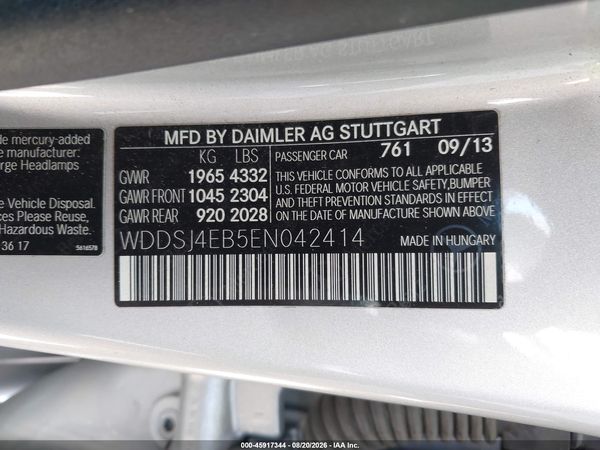2014 MERCEDES-BENZ CLA 250 CLA250