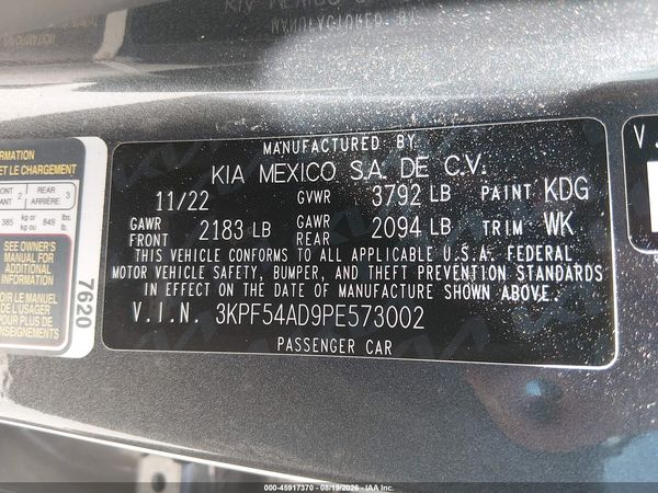 2023 KIA FORTE GT-LINE