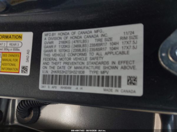 2025 HONDA CR-V LX 2WD