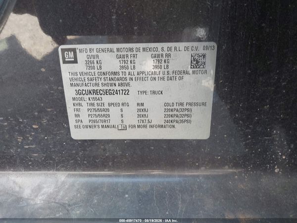 2014 CHEVROLET SILVERADO 1500 LT — I9
