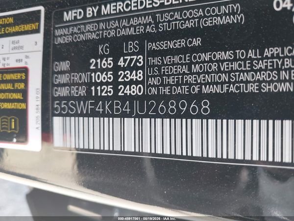 2018 MERCEDES-BENZ C 300 4MATIC