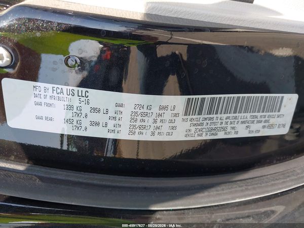 2017 CHRYSLER PACIFICA TOURING — I9