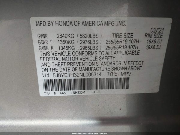 2022 ACURA MDX STANDARD