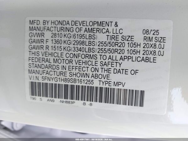2025 HONDA PILOT ELITE
