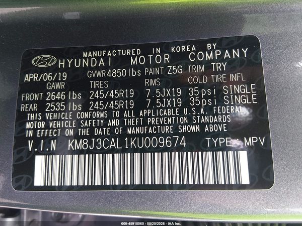 2019 HYUNDAI TUCSON
