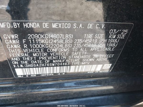 2025 ACURA ADX A-SPEC WITH ADVANCE