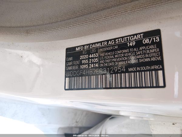 2014 MERCEDES-BENZ C 250 SPORT