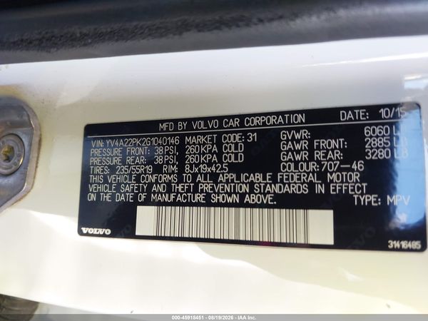 2016 VOLVO XC90 T6 MOMENTUM