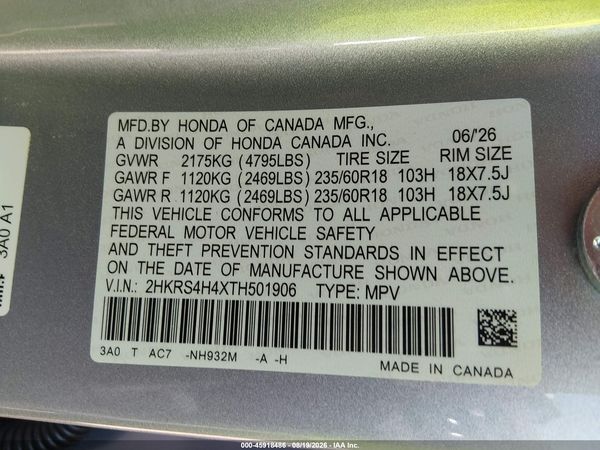2026 HONDA CR-V EX AWD