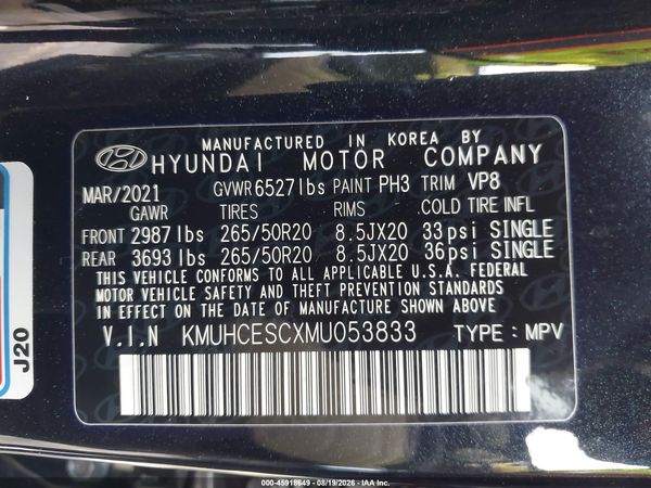 2021 GENESIS GV80 3.5T AWD ADVANCED