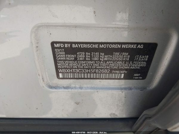 2017 BMW X1 XDRIVE28I — I9