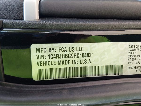 2024 JEEP GRAND CHEROKEE LIMITED 4X4 — I9