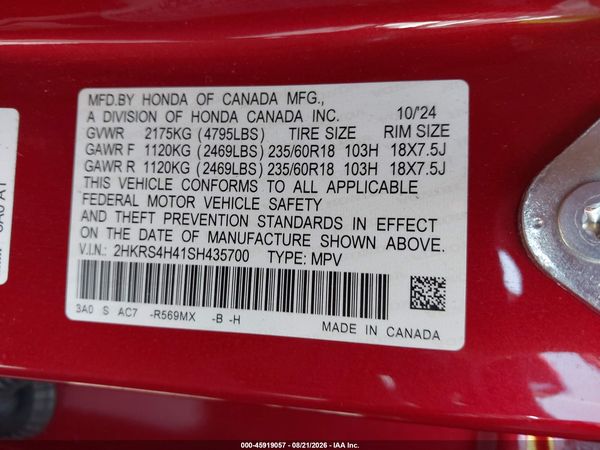 2025 HONDA CR-V EX AWD