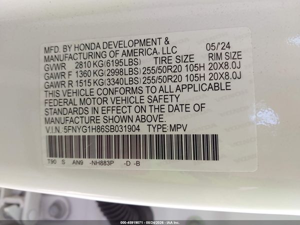 2025 HONDA PILOT ELITE
