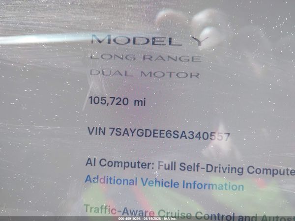 2025 TESLA MODEL Y