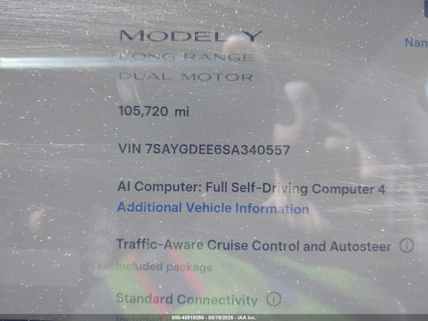 2025 TESLA MODEL Y